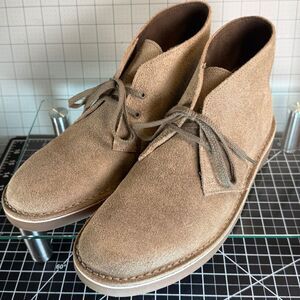 CLARKS®  |  DESERT BOOT  |  SAND SUEDE  |  MENS-9  |  XLNT  |